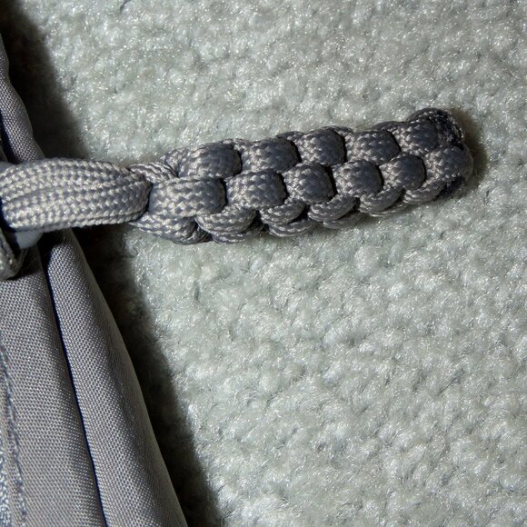 Nylon Gray/Taupe Unisex Crescent Shape Hobo Crossbody Messenger Tote Bag - Picture 8 of 16